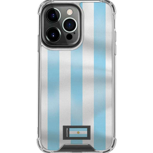 Argentina Soccer Flag iPhone 16 Pro Max Clear Case